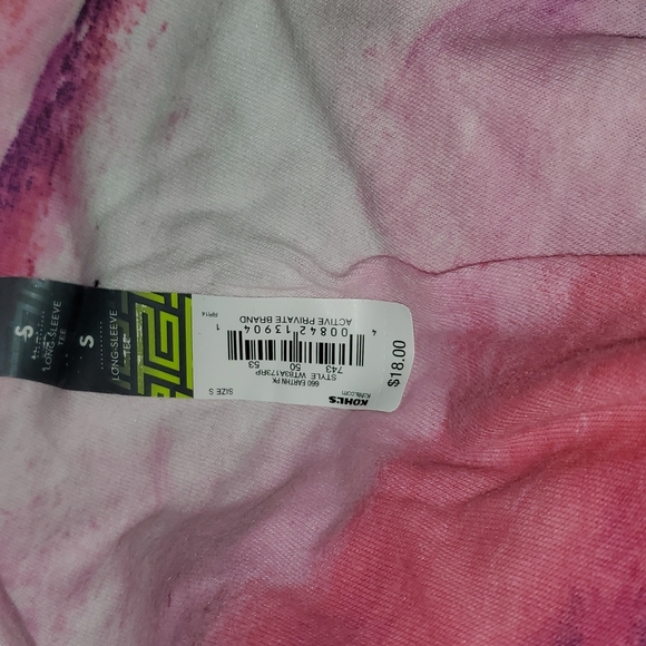 🧡 3/$15 last 1❣️ women's pink swirl crewneck long sleeve tee - Picture 4 of 5